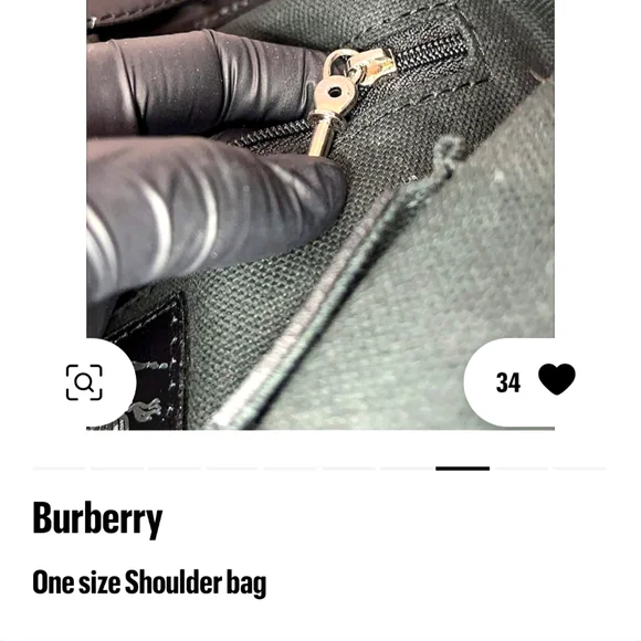 Burberry Black and Cream Shoulder Bag with Signature Check New w/o Tags Dustbag! - Picture 5 of 7